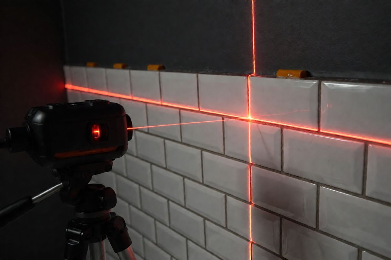 Detail pokládky s milimetrovým přístrojem